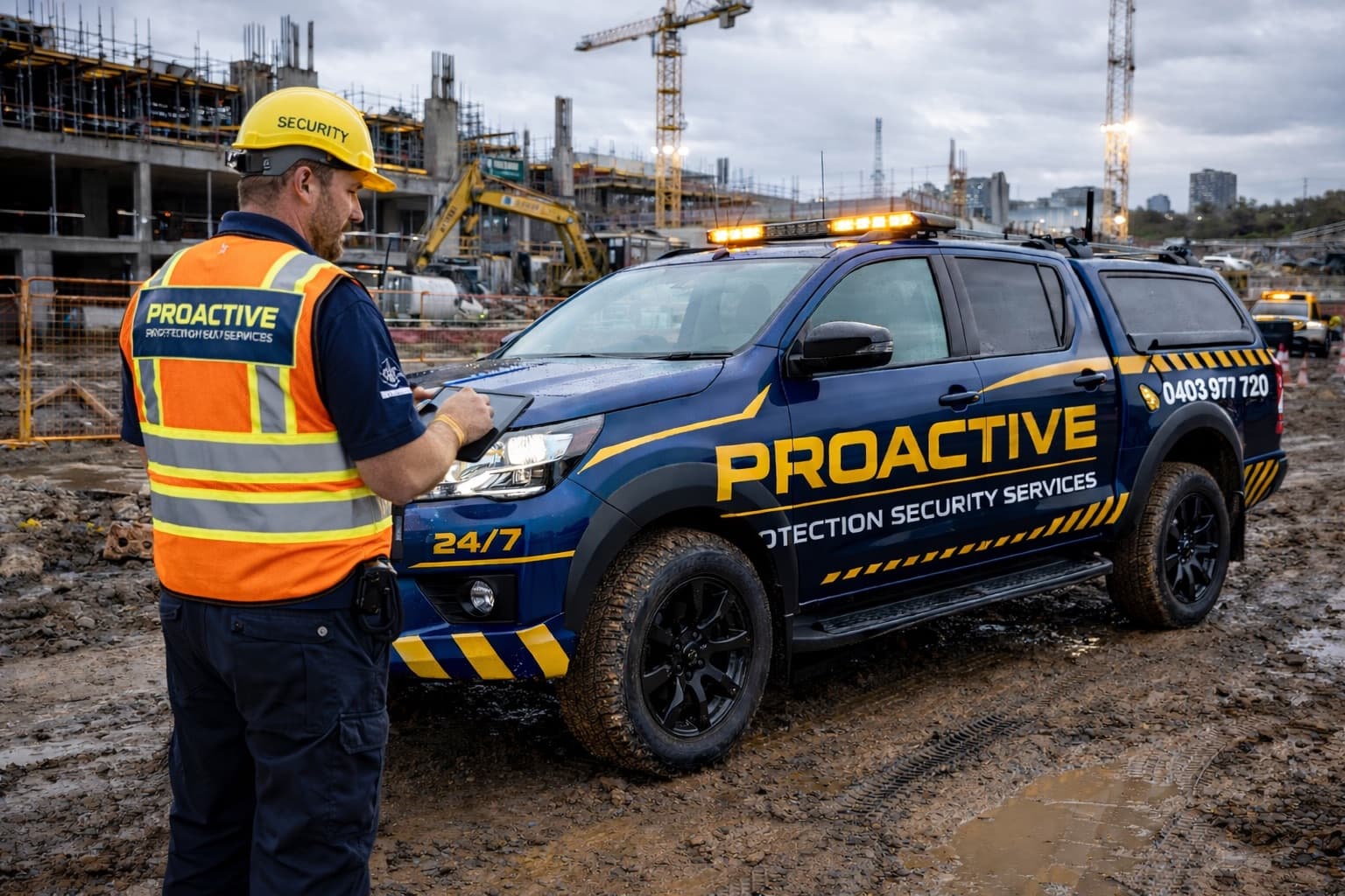 Construction site security in Melbourne